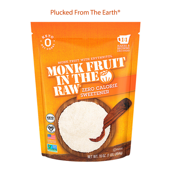 NEW Keto-Certified Monk Fruit In The Raw® 16oz.  -2 Bags